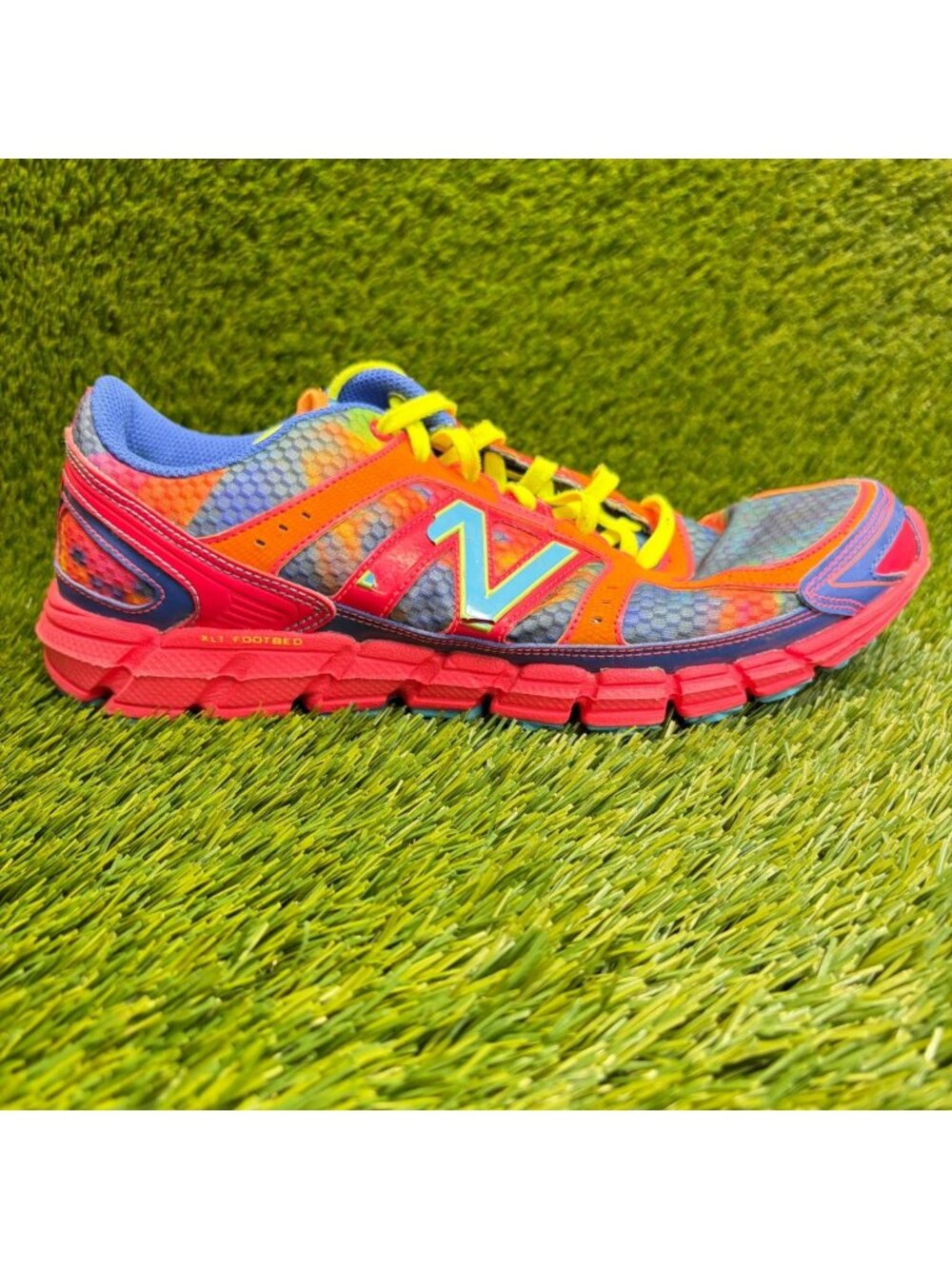 New Balance 570 V1 Womens Size 10 Blue Orange Red Athletic Running Shoes Sneaker